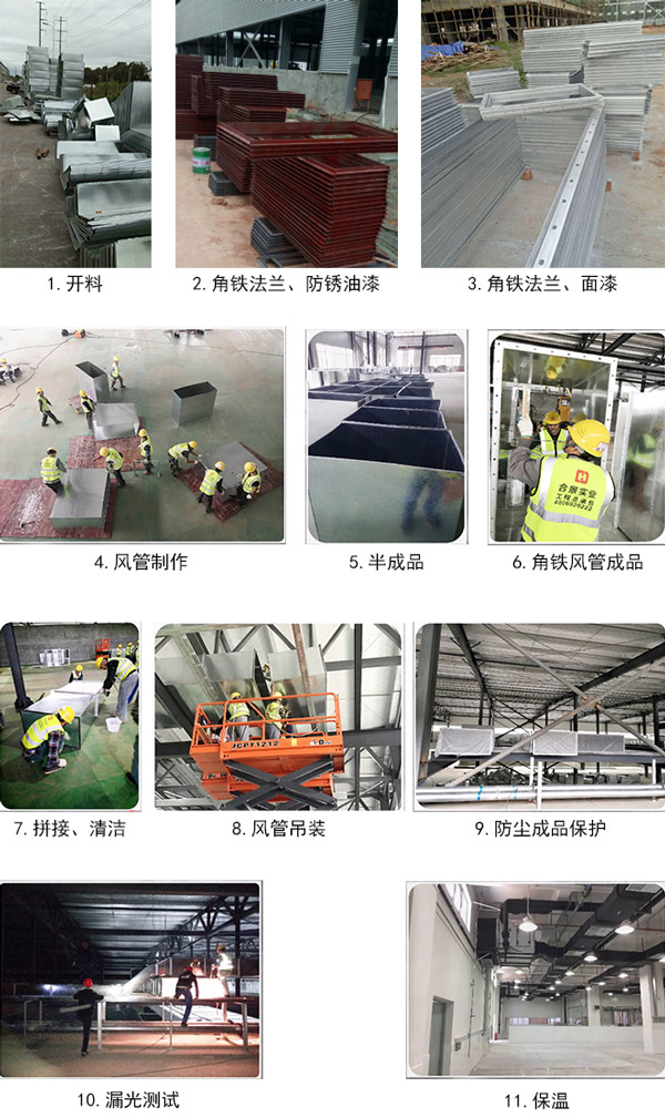 空气处理通风管道的应用
