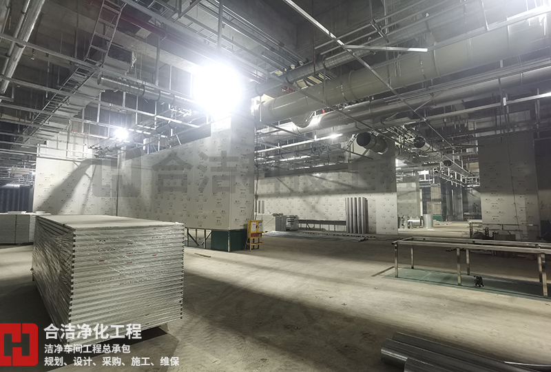电子洁净厂房装修的图片